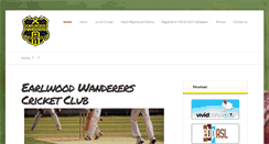 Desktop Screenshot of earlwoodwandererscricket.com