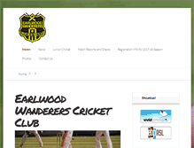 Tablet Screenshot of earlwoodwandererscricket.com